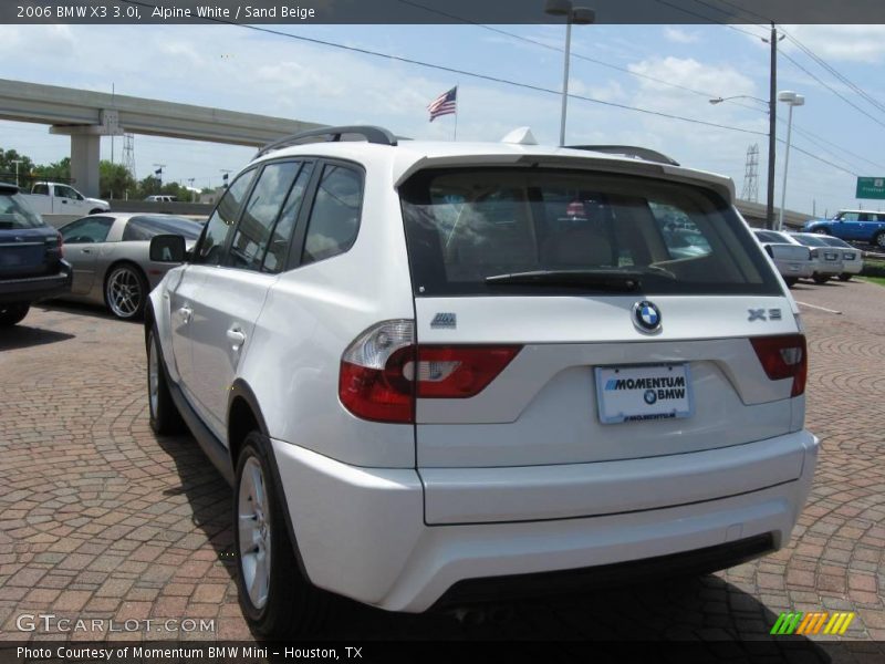 Alpine White / Sand Beige 2006 BMW X3 3.0i