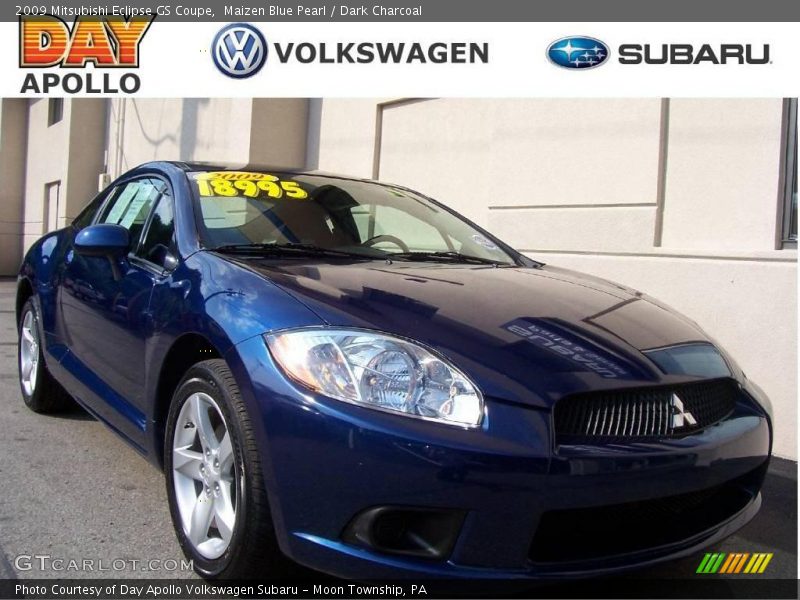 Maizen Blue Pearl / Dark Charcoal 2009 Mitsubishi Eclipse GS Coupe