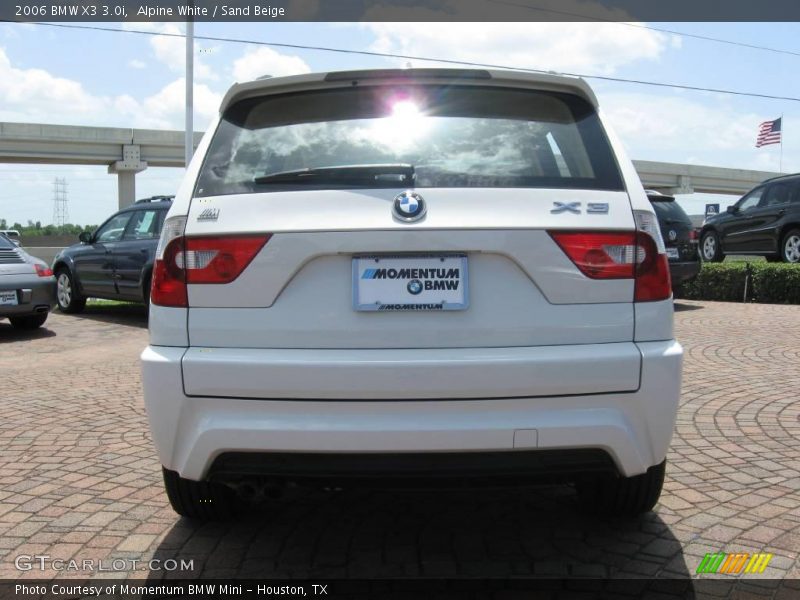 Alpine White / Sand Beige 2006 BMW X3 3.0i
