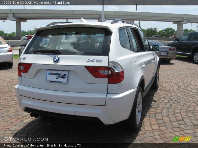 Alpine White / Sand Beige 2006 BMW X3 3.0i