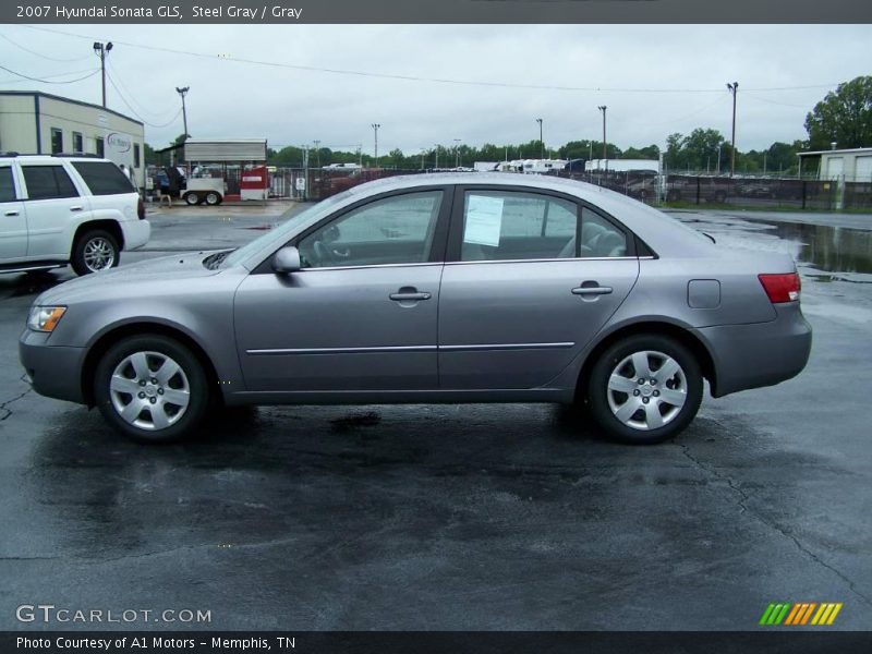 Steel Gray / Gray 2007 Hyundai Sonata GLS