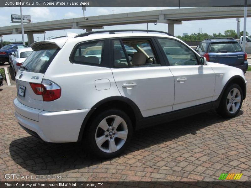 Alpine White / Sand Beige 2006 BMW X3 3.0i