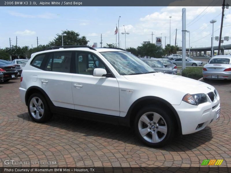 Alpine White / Sand Beige 2006 BMW X3 3.0i