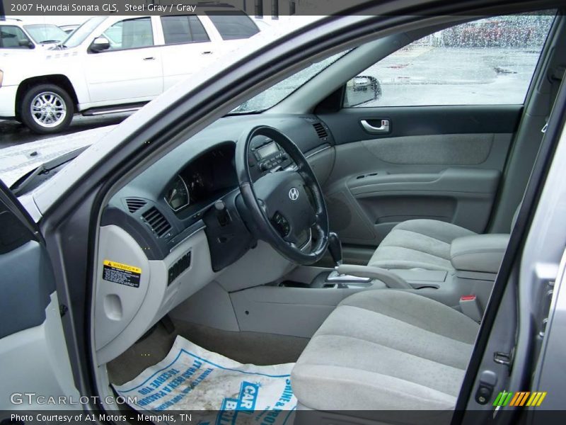 Steel Gray / Gray 2007 Hyundai Sonata GLS