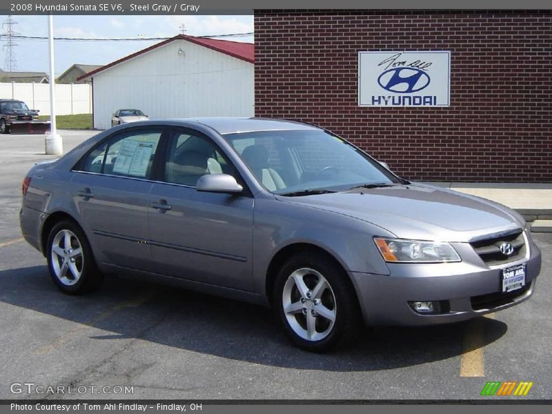 Steel Gray / Gray 2008 Hyundai Sonata SE V6