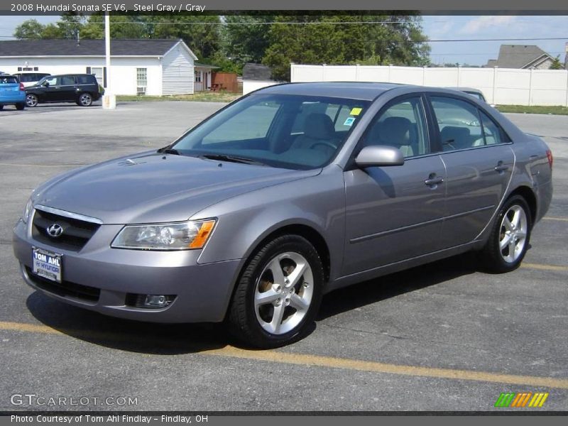 Steel Gray / Gray 2008 Hyundai Sonata SE V6