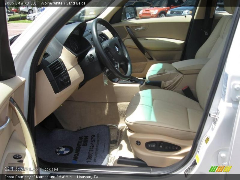 Alpine White / Sand Beige 2006 BMW X3 3.0i