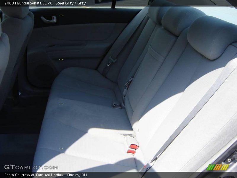 Steel Gray / Gray 2008 Hyundai Sonata SE V6