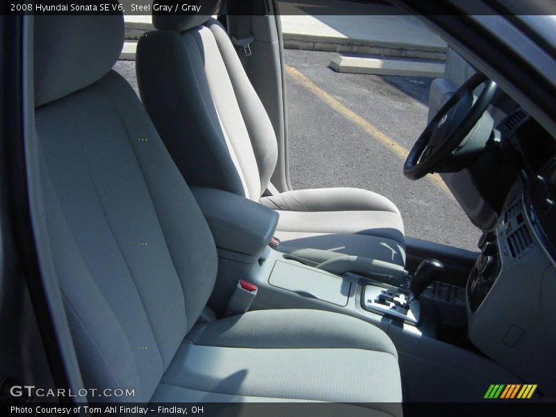 Steel Gray / Gray 2008 Hyundai Sonata SE V6