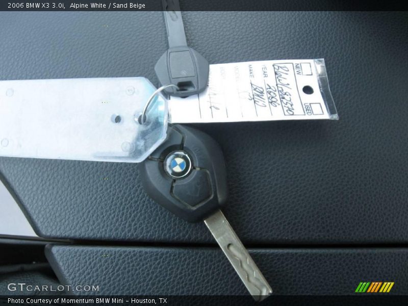 Alpine White / Sand Beige 2006 BMW X3 3.0i