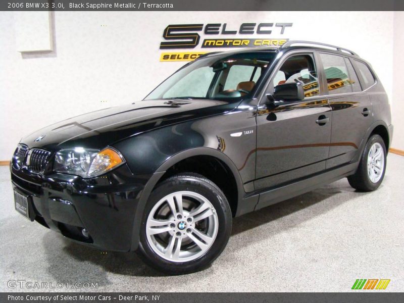 Black Sapphire Metallic / Terracotta 2006 BMW X3 3.0i