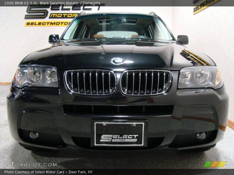 Black Sapphire Metallic / Terracotta 2006 BMW X3 3.0i