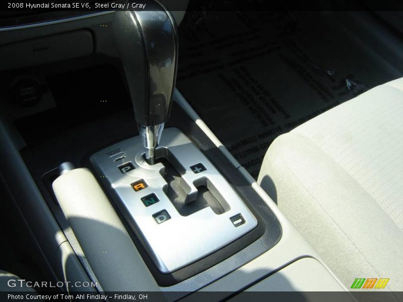 Steel Gray / Gray 2008 Hyundai Sonata SE V6