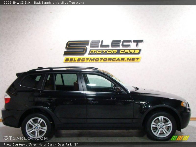 Black Sapphire Metallic / Terracotta 2006 BMW X3 3.0i