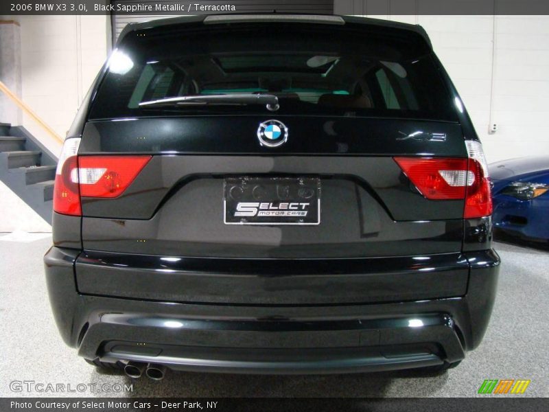 Black Sapphire Metallic / Terracotta 2006 BMW X3 3.0i