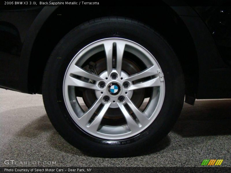 Black Sapphire Metallic / Terracotta 2006 BMW X3 3.0i