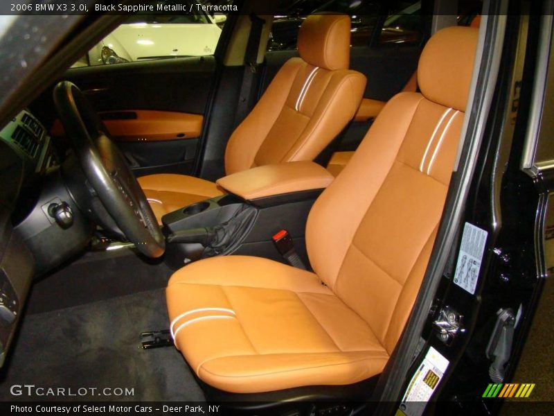 Black Sapphire Metallic / Terracotta 2006 BMW X3 3.0i