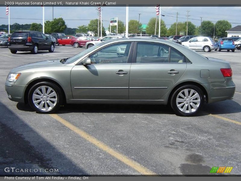 Natural Khaki Green / Camel 2009 Hyundai Sonata Limited V6
