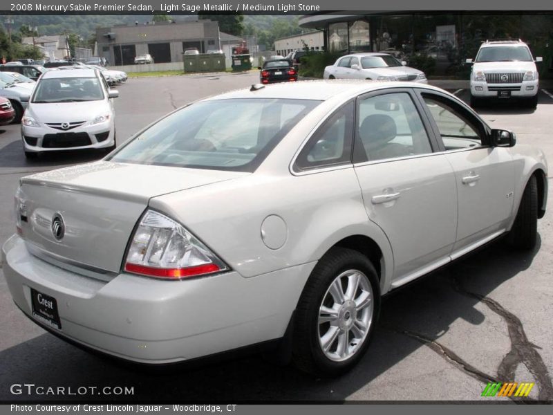 Light Sage Metallic / Medium Light Stone 2008 Mercury Sable Premier Sedan