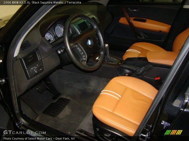 Black Sapphire Metallic / Terracotta 2006 BMW X3 3.0i