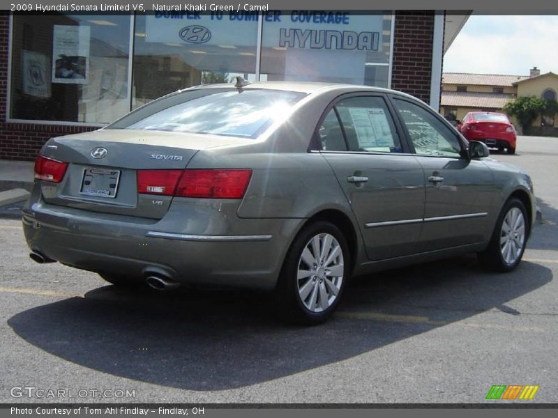 Natural Khaki Green / Camel 2009 Hyundai Sonata Limited V6