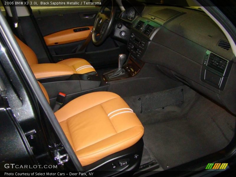 Black Sapphire Metallic / Terracotta 2006 BMW X3 3.0i