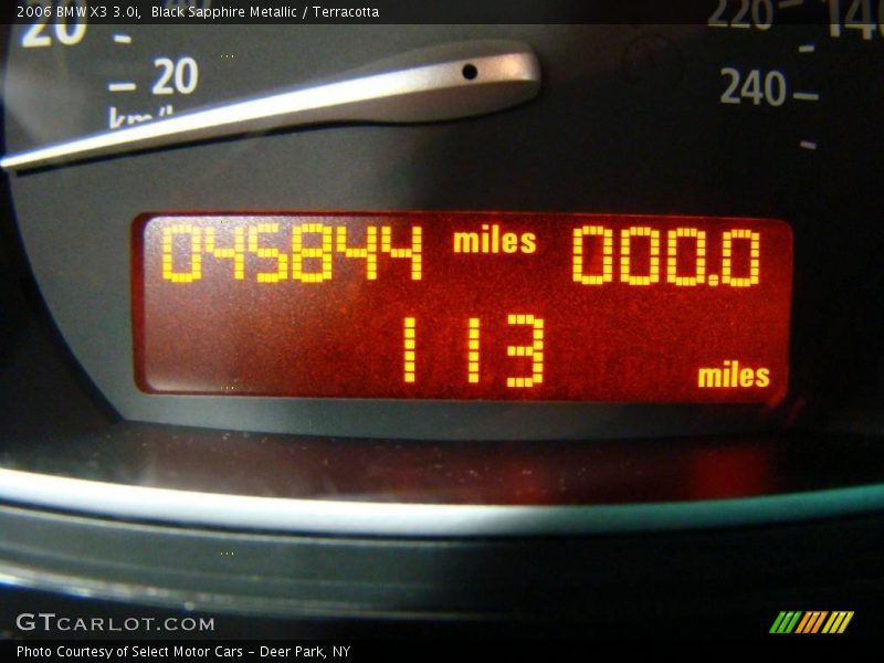 Black Sapphire Metallic / Terracotta 2006 BMW X3 3.0i