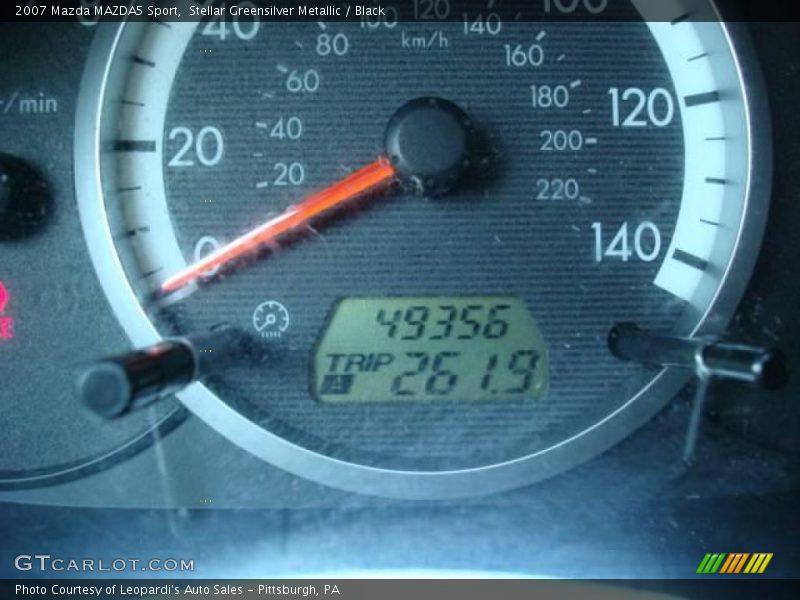 Stellar Greensilver Metallic / Black 2007 Mazda MAZDA5 Sport