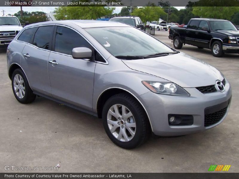 Liquid Platinum Metallic / Black 2007 Mazda CX-7 Grand Touring