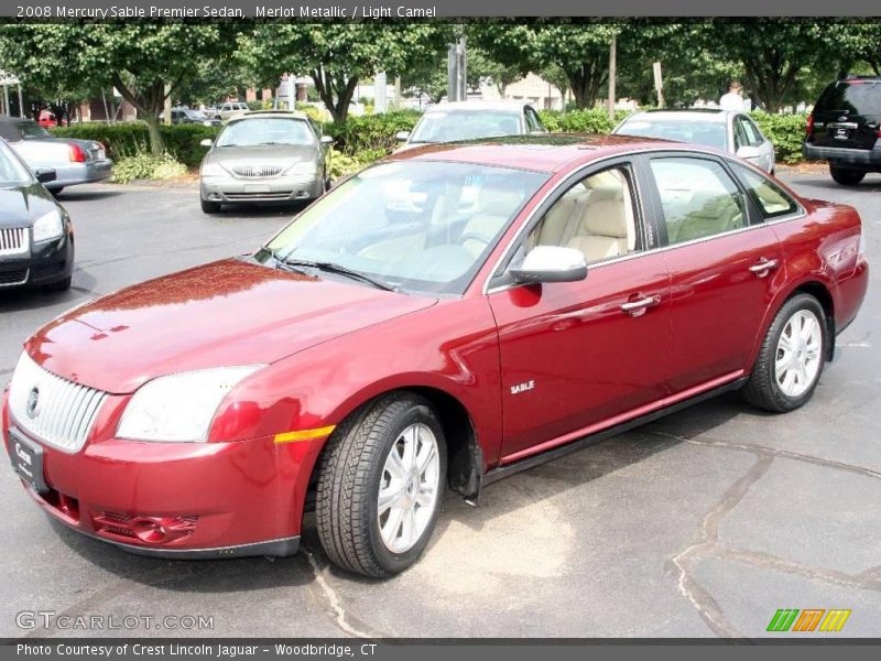 Merlot Metallic / Light Camel 2008 Mercury Sable Premier Sedan
