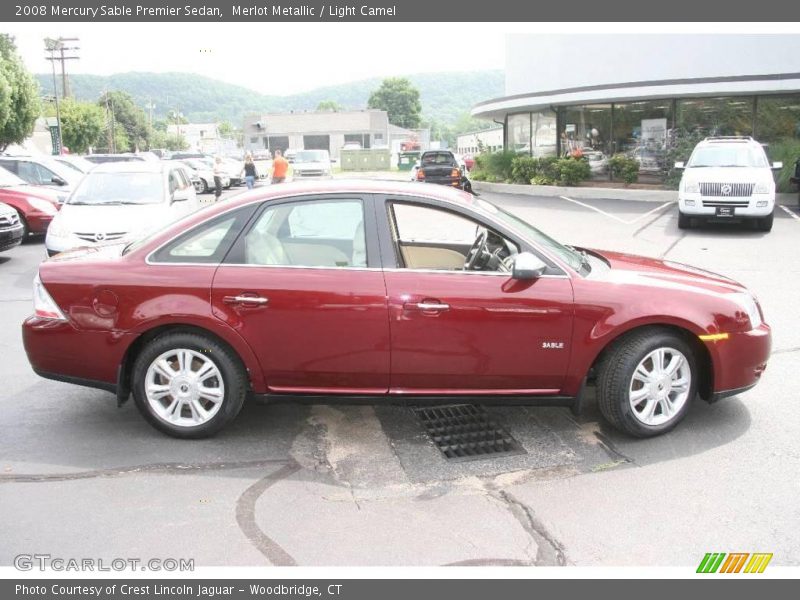 Merlot Metallic / Light Camel 2008 Mercury Sable Premier Sedan