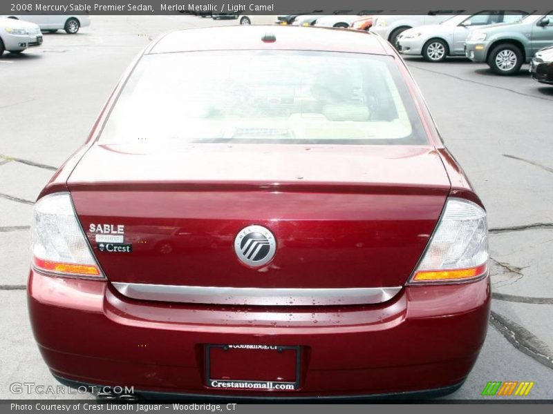Merlot Metallic / Light Camel 2008 Mercury Sable Premier Sedan