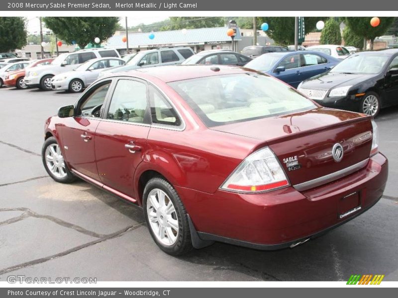 Merlot Metallic / Light Camel 2008 Mercury Sable Premier Sedan
