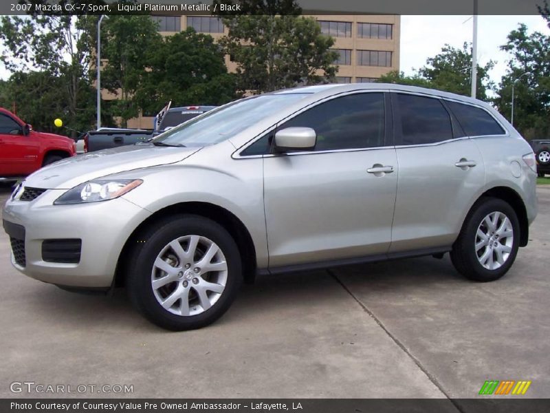 Liquid Platinum Metallic / Black 2007 Mazda CX-7 Sport
