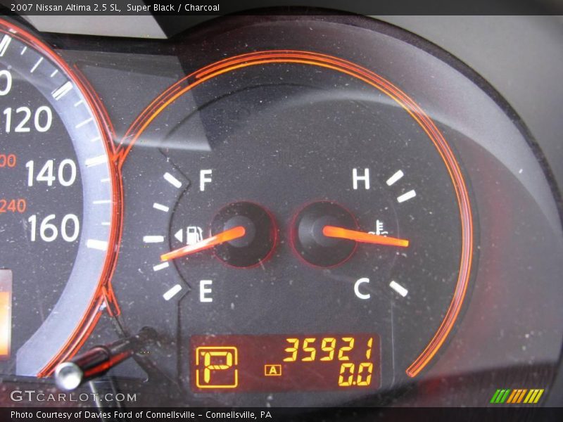 Super Black / Charcoal 2007 Nissan Altima 2.5 SL