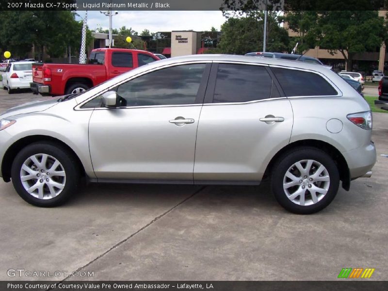 Liquid Platinum Metallic / Black 2007 Mazda CX-7 Sport