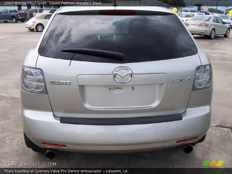 Liquid Platinum Metallic / Black 2007 Mazda CX-7 Sport