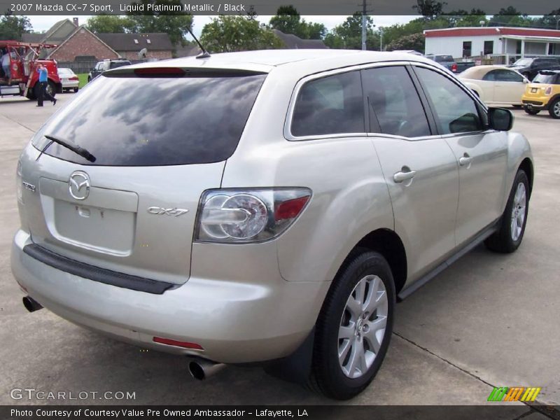 Liquid Platinum Metallic / Black 2007 Mazda CX-7 Sport