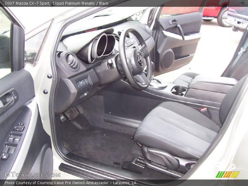 Liquid Platinum Metallic / Black 2007 Mazda CX-7 Sport