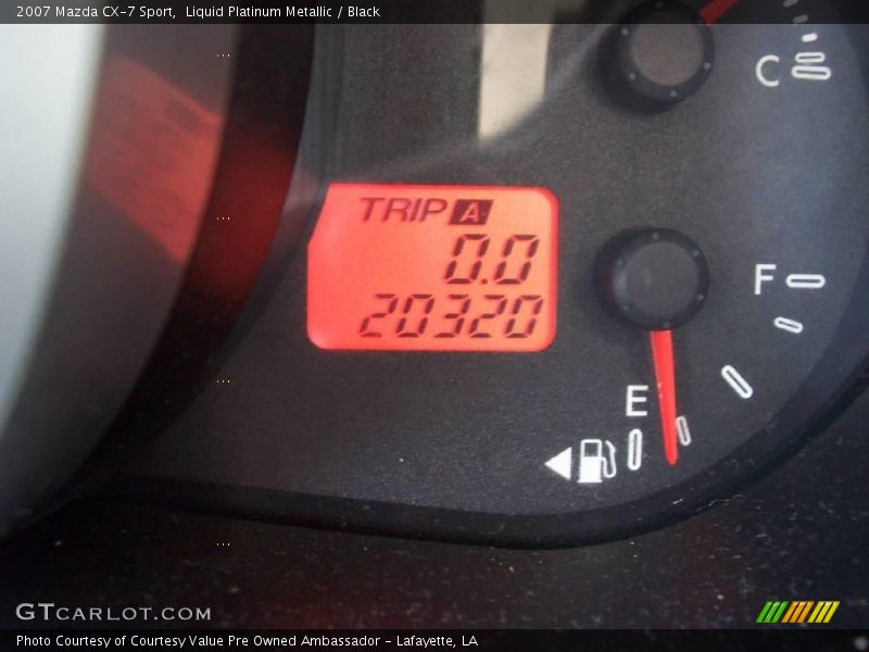 Liquid Platinum Metallic / Black 2007 Mazda CX-7 Sport