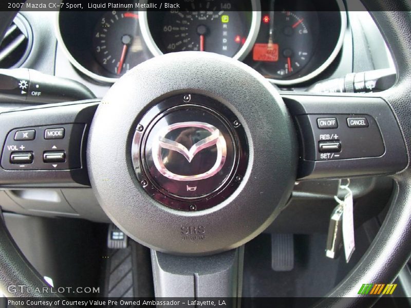 Liquid Platinum Metallic / Black 2007 Mazda CX-7 Sport