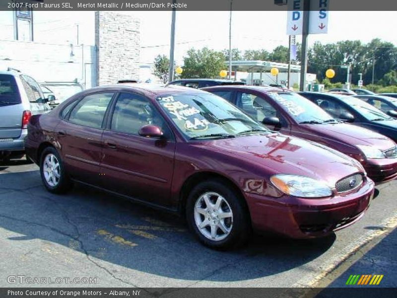 Merlot Metallic / Medium/Dark Pebble 2007 Ford Taurus SEL