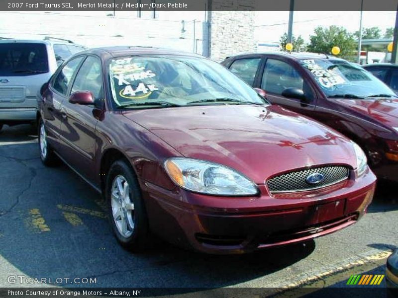Merlot Metallic / Medium/Dark Pebble 2007 Ford Taurus SEL