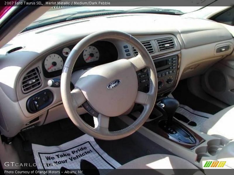 Merlot Metallic / Medium/Dark Pebble 2007 Ford Taurus SEL