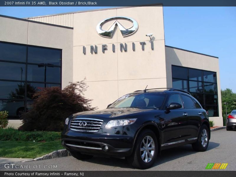 Black Obsidian / Brick/Black 2007 Infiniti FX 35 AWD