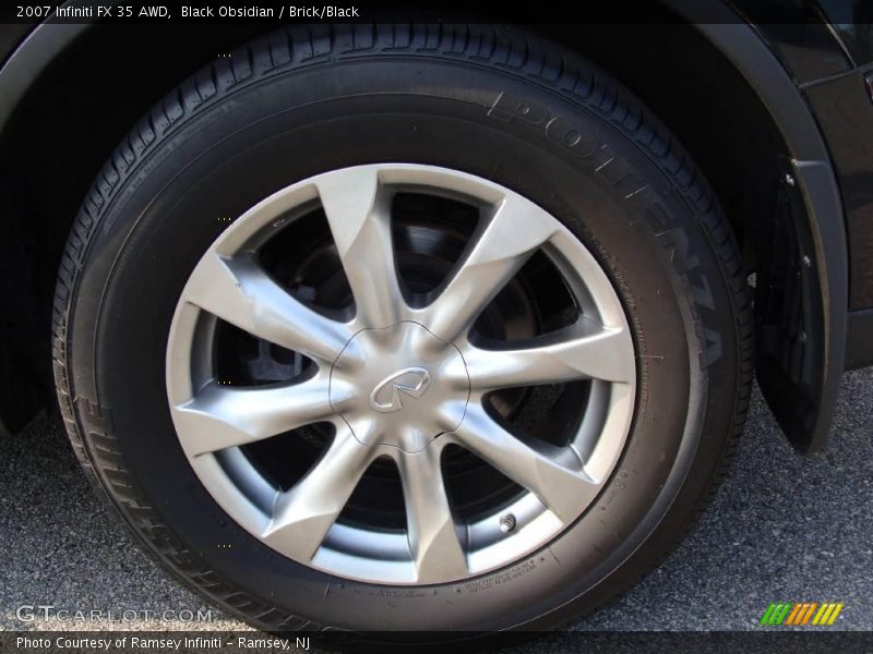 Black Obsidian / Brick/Black 2007 Infiniti FX 35 AWD