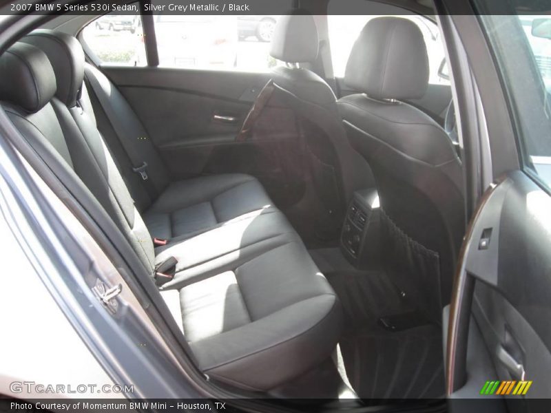 Silver Grey Metallic / Black 2007 BMW 5 Series 530i Sedan