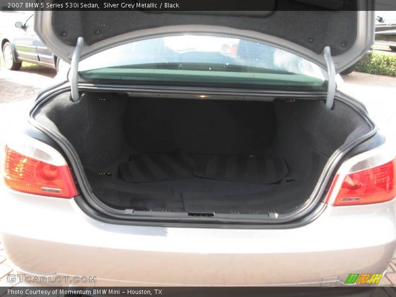 Silver Grey Metallic / Black 2007 BMW 5 Series 530i Sedan