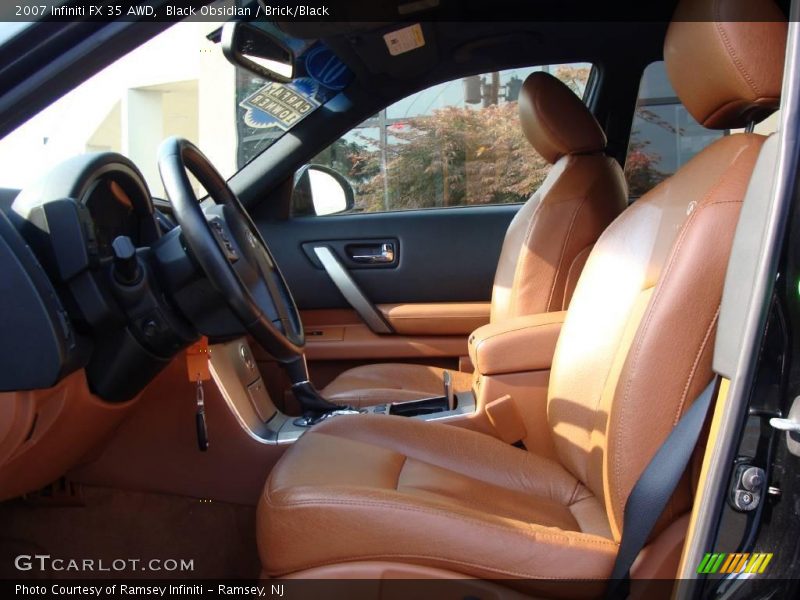 Black Obsidian / Brick/Black 2007 Infiniti FX 35 AWD