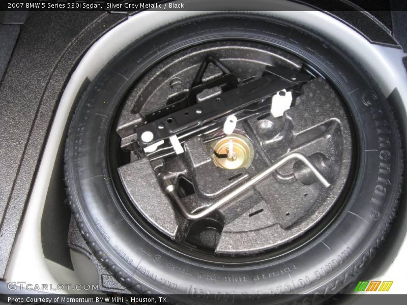 Silver Grey Metallic / Black 2007 BMW 5 Series 530i Sedan